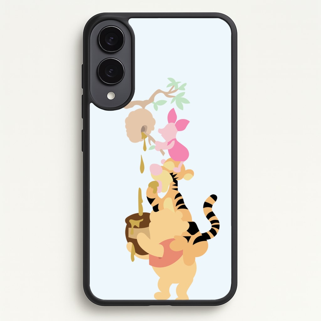 Bouncing Tiger , Piglet , Yellow Bear - Disney Phone Case for Galaxy S25 Edge
