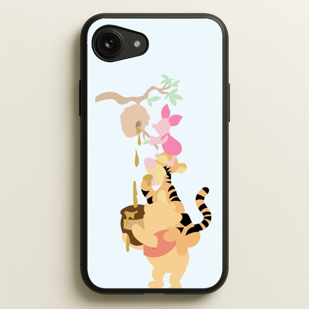 Bouncing Tiger , Piglet , Yellow Bear - Disney Phone Case for iPhone 16e