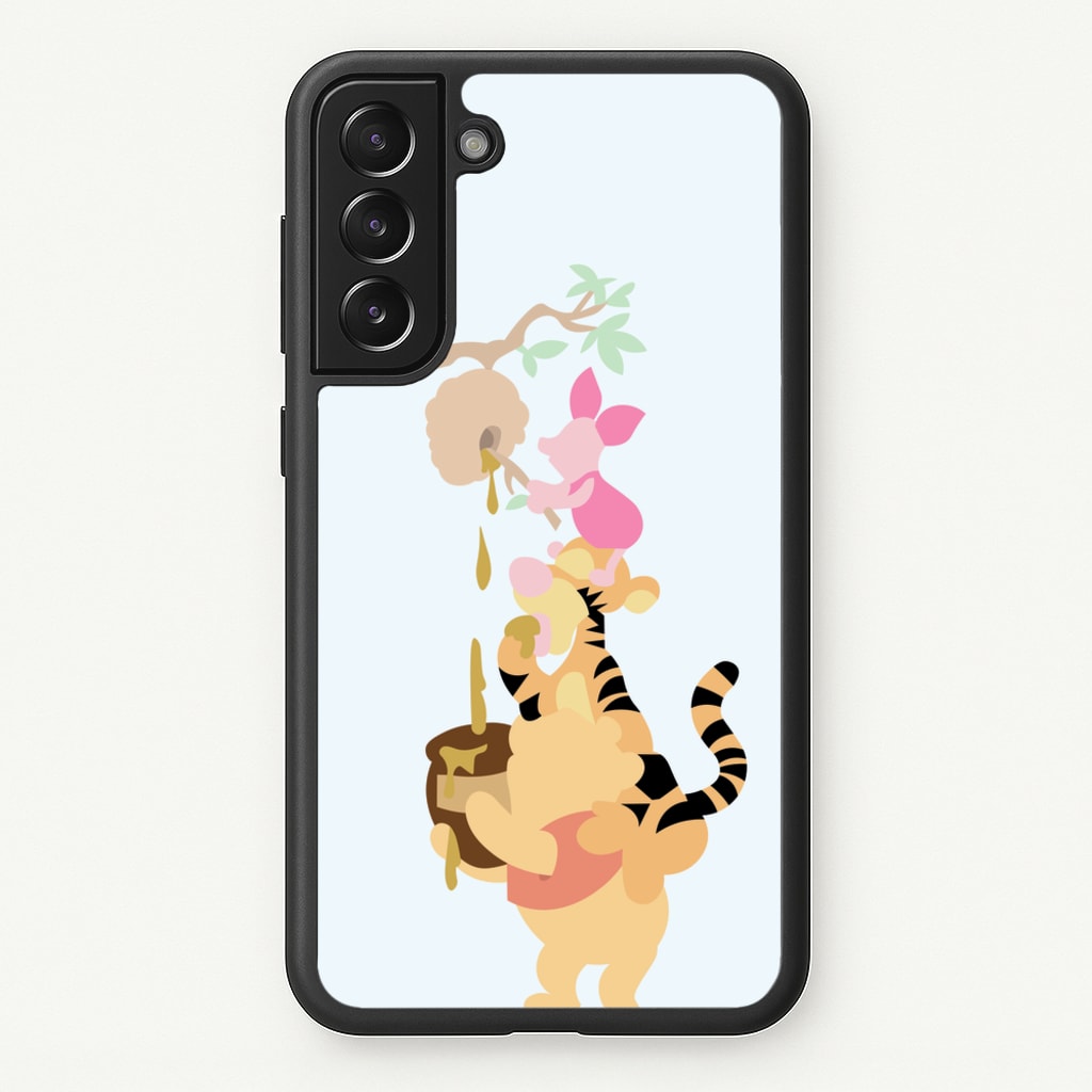 Bouncing Tiger , Piglet , Yellow Bear - Disney Phone Case for Galaxy S21