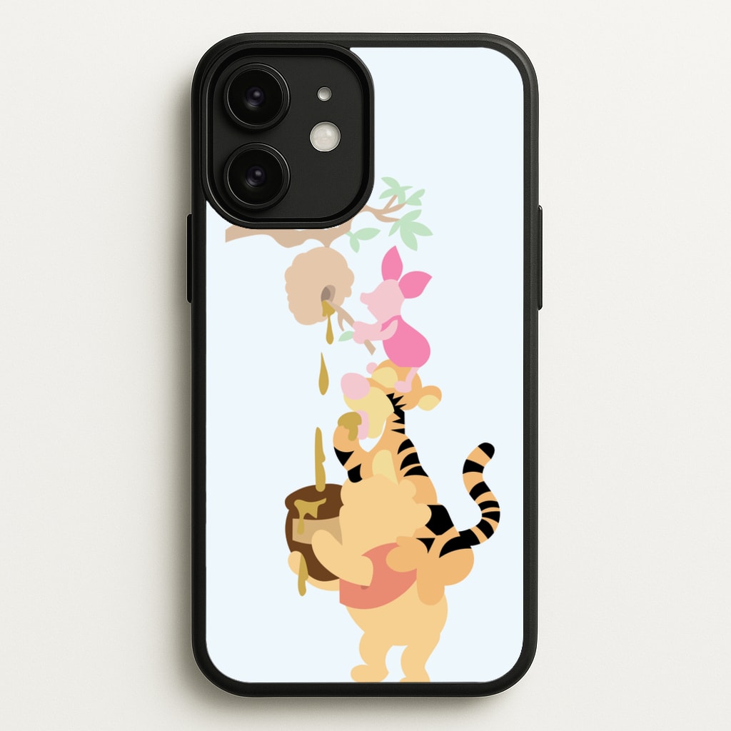 Bouncing Tiger , Piglet , Yellow Bear - Disney Phone Case for iPhone 11