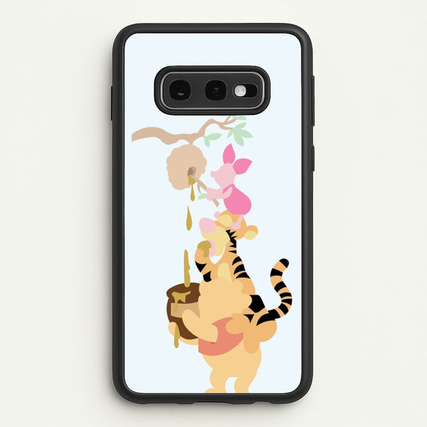 Bouncing Tiger , Piglet , Yellow Bear - Disney Phone Case for Galaxy S10e