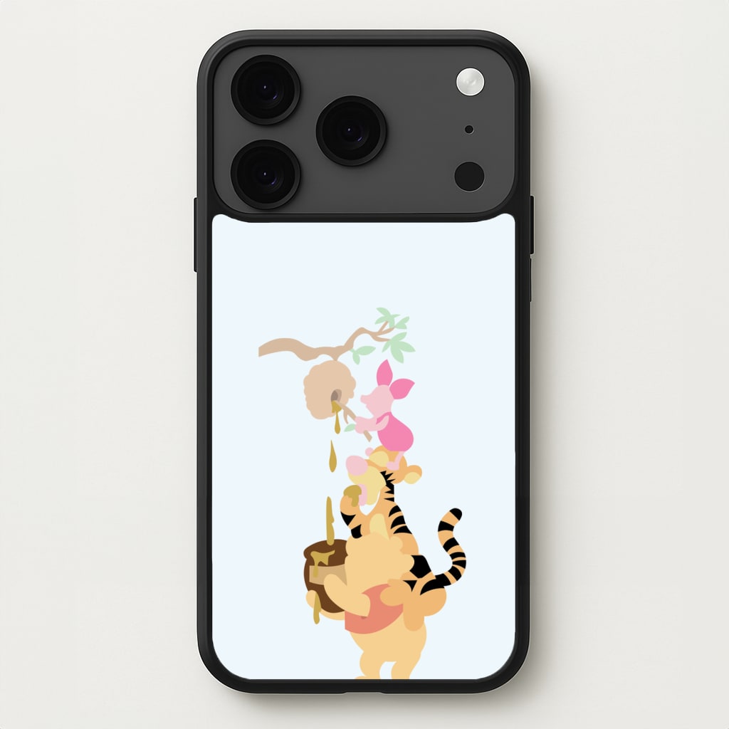 Bouncing Tiger , Piglet , Yellow Bear Phone Case for iPhone 17 Pro