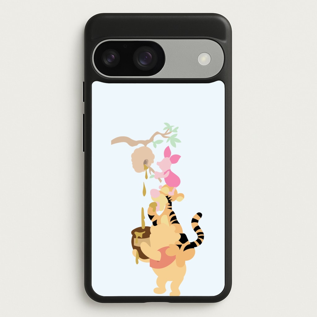 Bouncing Tiger , Piglet , Yellow Bear - Disney Phone Case for Google Pixel 9 / 9 Pro