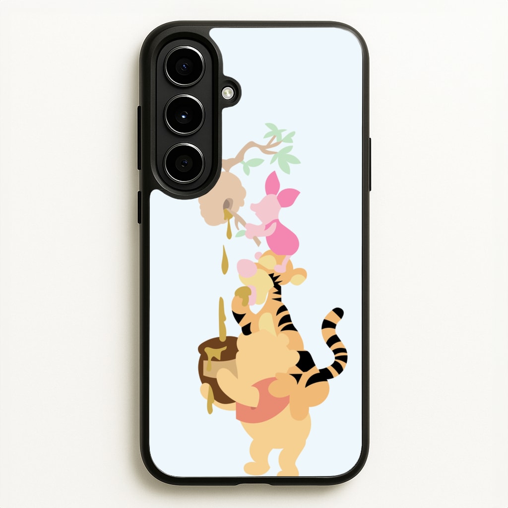 Bouncing Tiger , Piglet , Yellow Bear - Disney Phone Case for Galaxy A56
