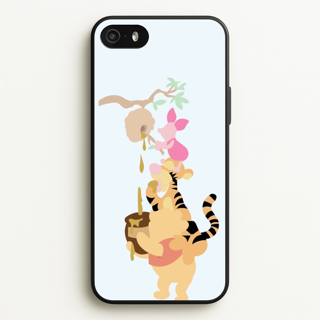 Bouncing Tiger , Piglet , Yellow Bear - Disney Phone Case for iPhone 5 / 5s / SE 2016