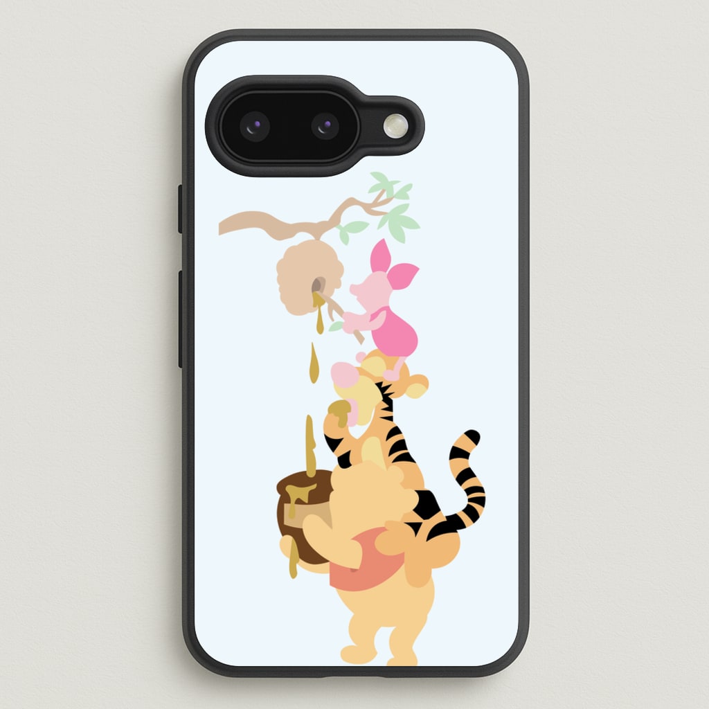 Bouncing Tiger , Piglet , Yellow Bear - Disney Phone Case for Google Pixel 9a