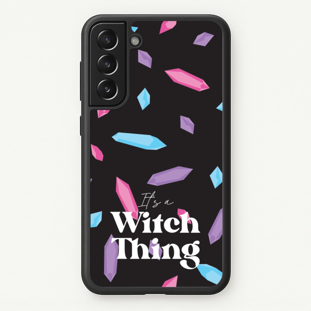 It's A Witch Thing Pattern - Goth Aesthetic Phone Case for Galaxy S22 Plus