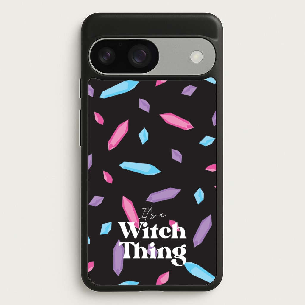 It's A Witch Thing Pattern - Goth Aesthetic Phone Case for Google Pixel 9 / 9 Pro
