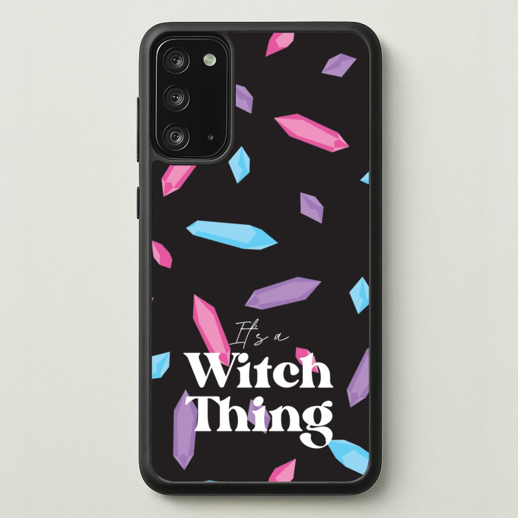 It's A Witch Thing Pattern - Goth Aesthetic Phone Case for Galaxy Note 20