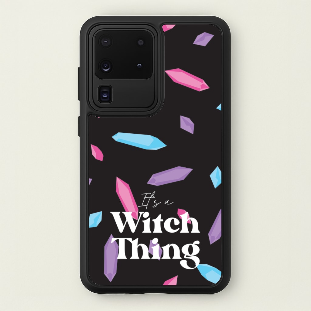 It's A Witch Thing Pattern - Goth Aesthetic Phone Case for Galaxy S20 Ultra