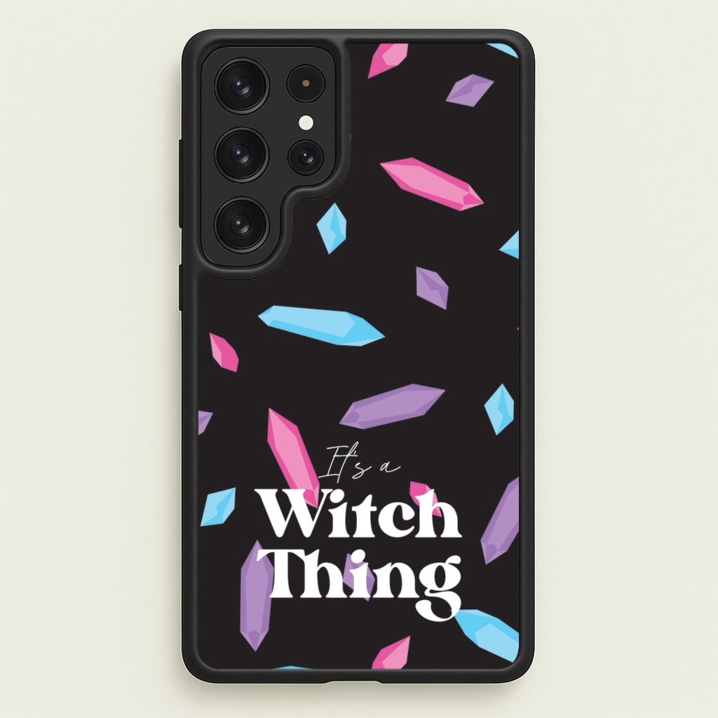 It's A Witch Thing Pattern - Goth Aesthetic Phone Case for Galaxy S22 Ultra