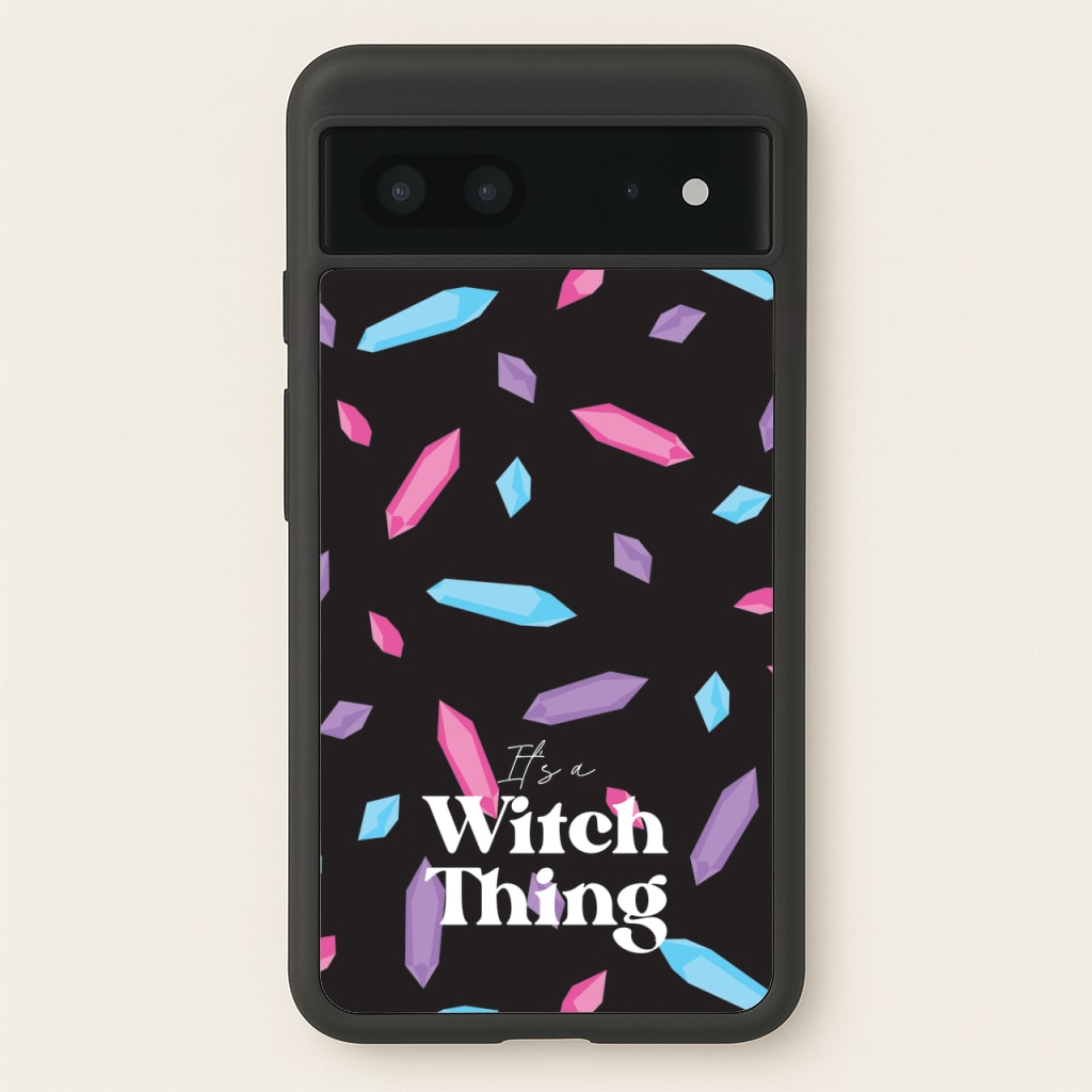 It's A Witch Thing Pattern - Goth Aesthetic Phone Case for Google Pixel 7