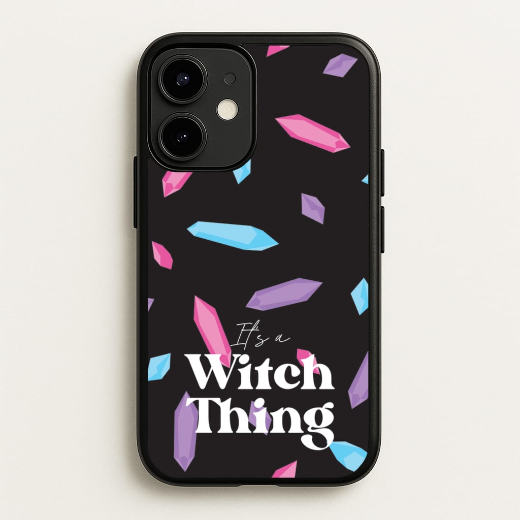 It's A Witch Thing Pattern - Goth Aesthetic Phone Case for iPhone 12 / 12 Pro