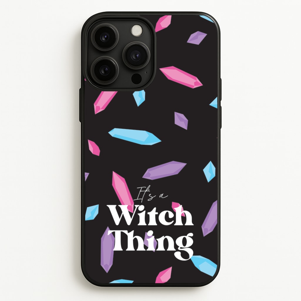 It's A Witch Thing Pattern - Goth Aesthetic Phone Case for iPhone 13 Pro Max