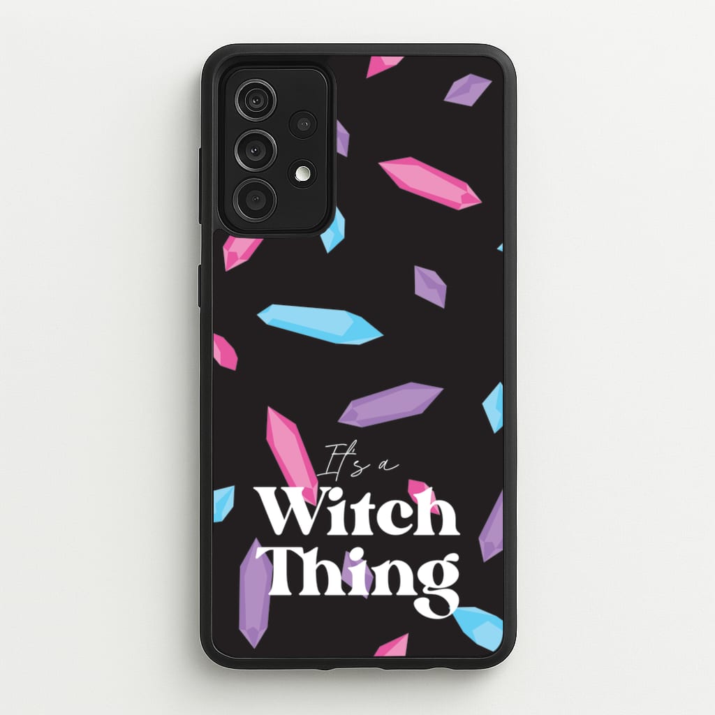It's A Witch Thing Pattern - Goth Aesthetic Phone Case for Galaxy A52 / A52s