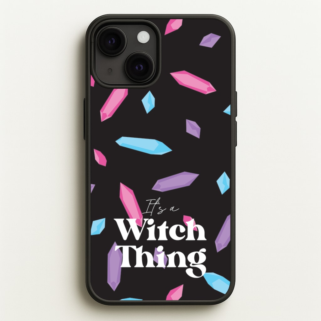 It's A Witch Thing Pattern - Goth Aesthetic Phone Case for iPhone 13 Mini