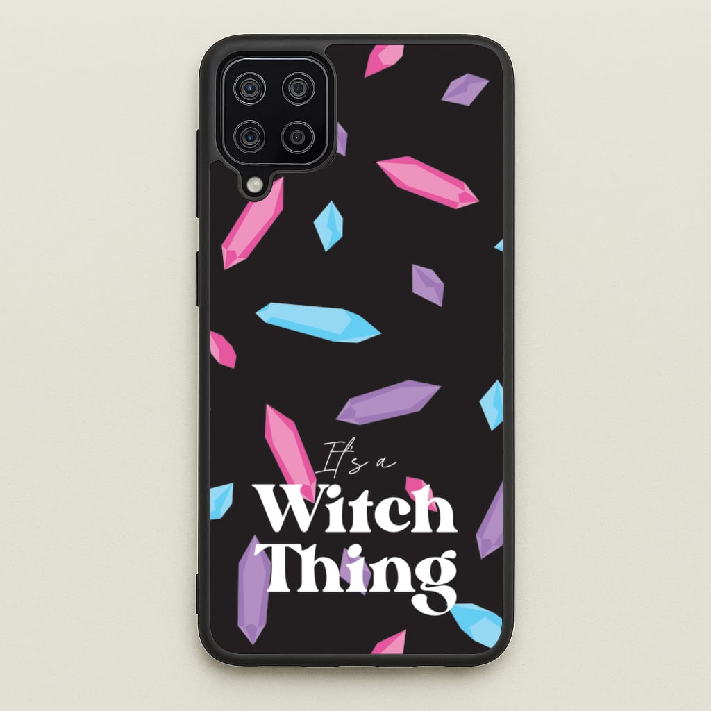 It's A Witch Thing Pattern - Goth Aesthetic Phone Case for Galaxy A12