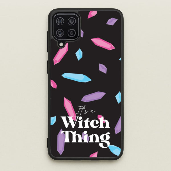 It's A Witch Thing Pattern - Goth Aesthetic Phone Case for Galaxy A12