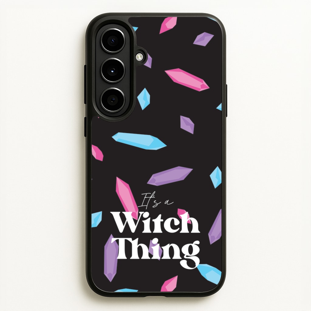 It's A Witch Thing Pattern - Goth Aesthetic Phone Case for Galaxy A56
