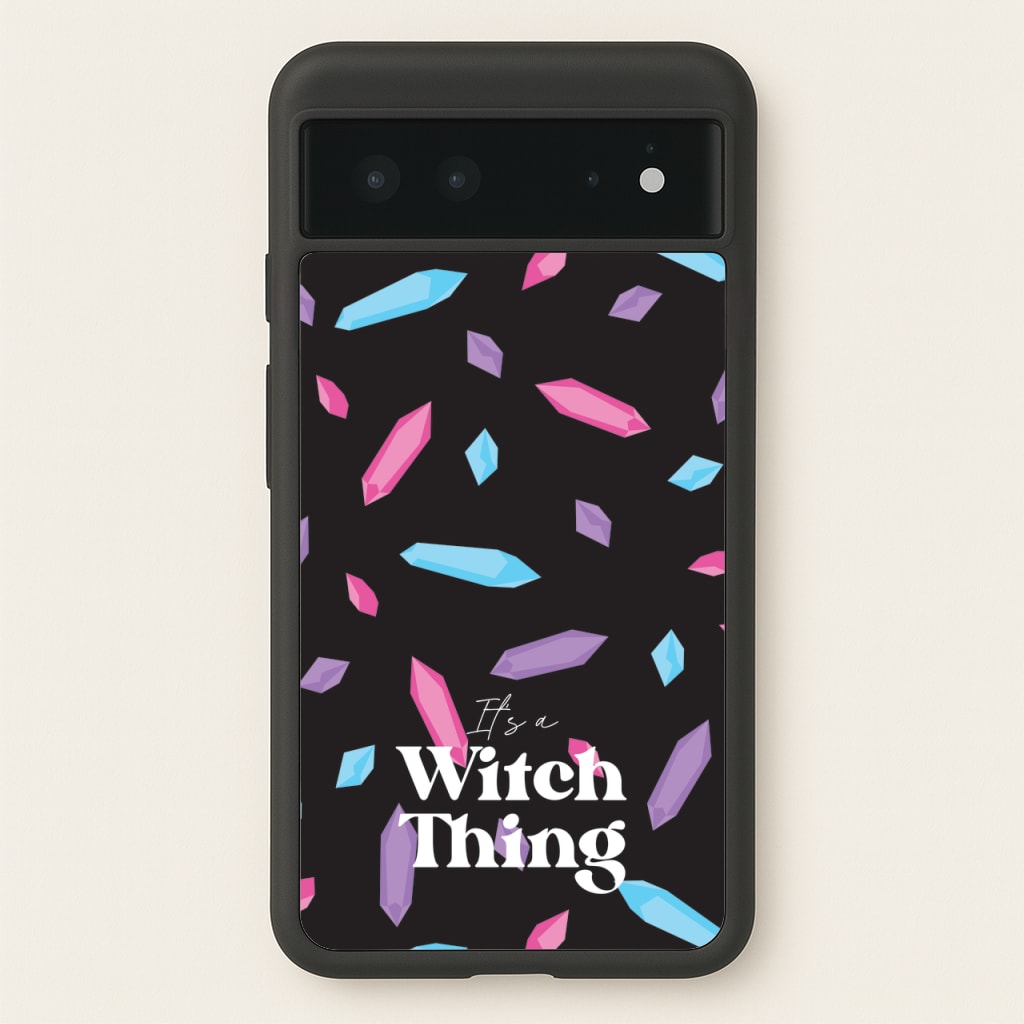 It's A Witch Thing Pattern - Goth Aesthetic Phone Case for Google Pixel 6