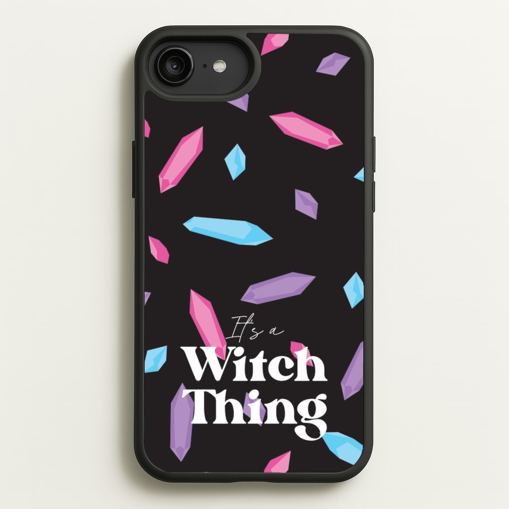 It's A Witch Thing Pattern - Goth Aesthetic Phone Case for iPhone 6 Plus / 7 Plus / 8 Plus