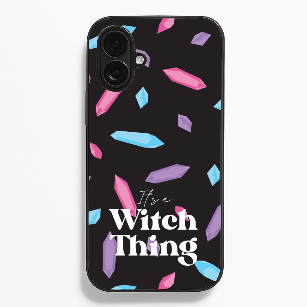 It's A Witch Thing Pattern - Goth Aesthetic Phone Case for iPhone 16 Plus