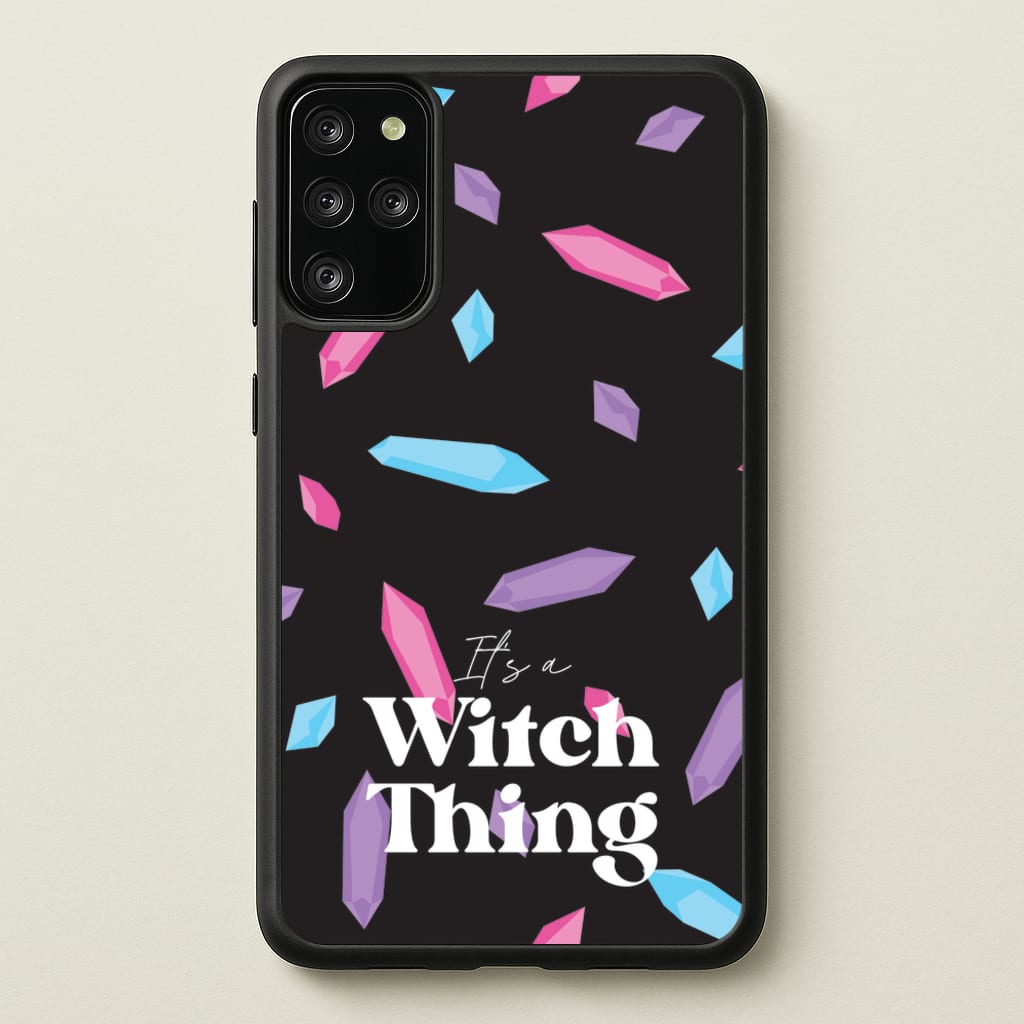 It's A Witch Thing Pattern - Goth Aesthetic Phone Case for Galaxy S20 Plus