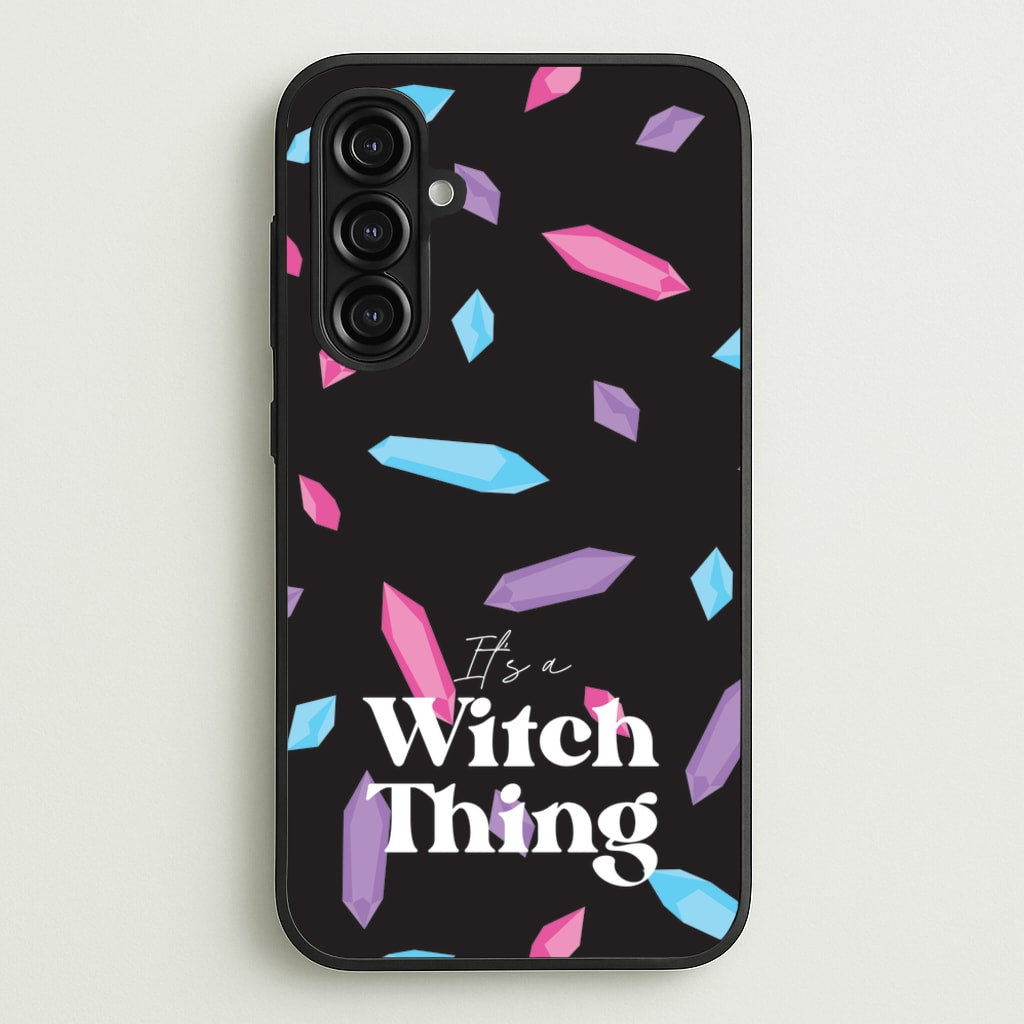 It's A Witch Thing Pattern - Goth Aesthetic Phone Case for Galaxy A16