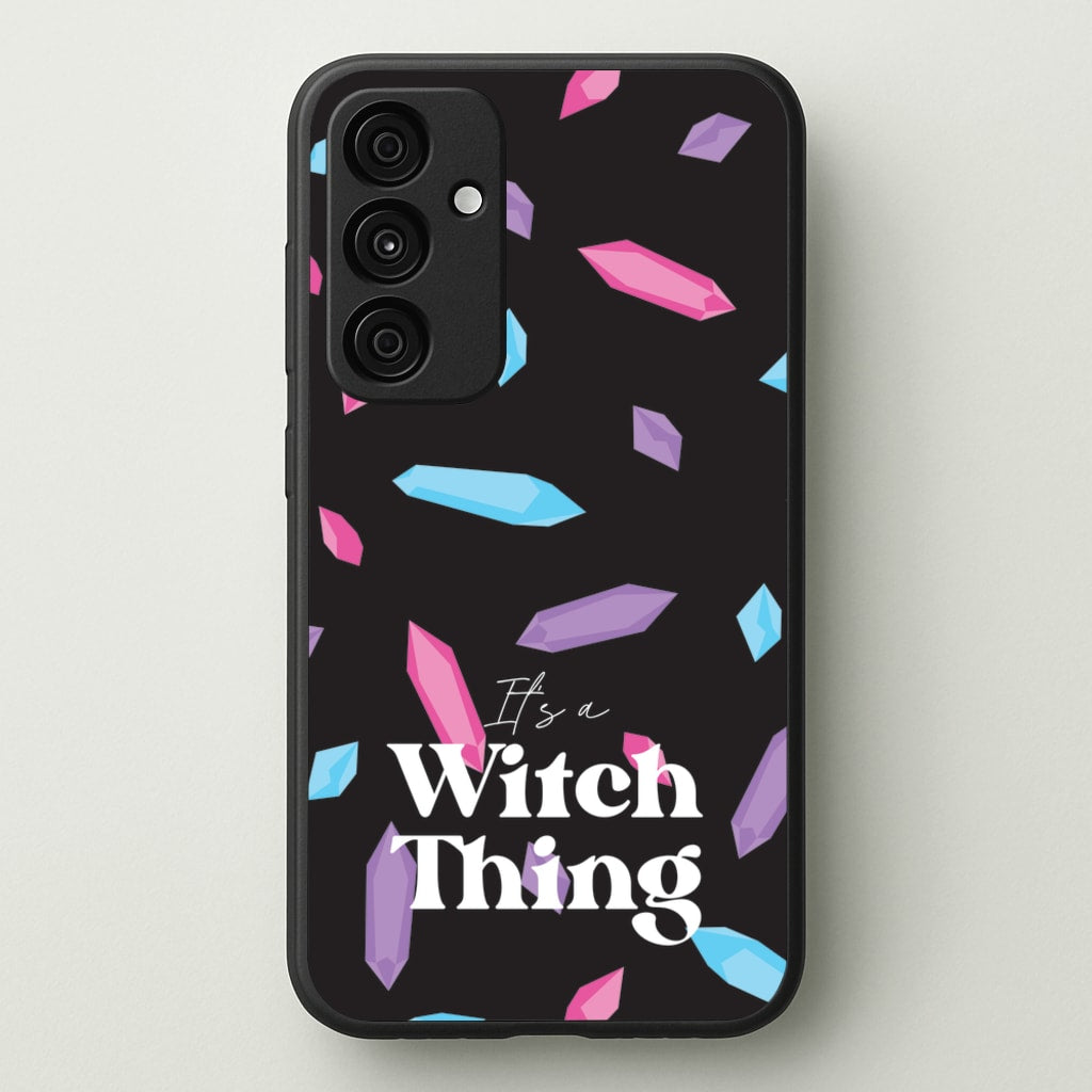 It's A Witch Thing Pattern - Goth Aesthetic Phone Case for Galaxy A35