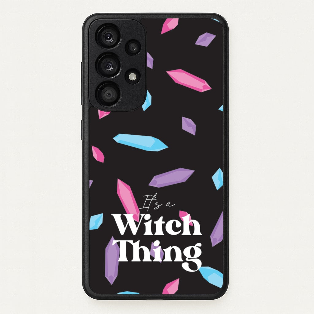It's A Witch Thing Pattern - Goth Aesthetic Phone Case for Galaxy A53