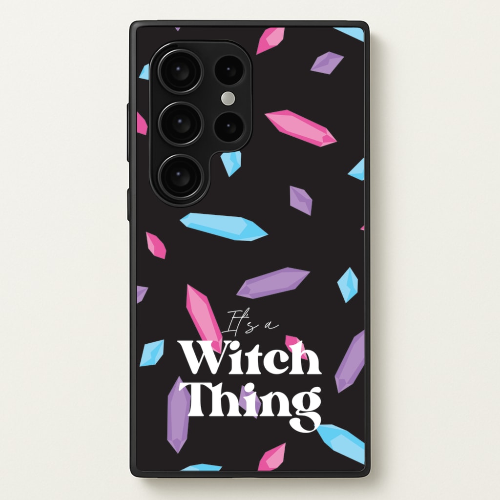 It's A Witch Thing Pattern - Goth Aesthetic Phone Case for Galaxy S24 Ultra