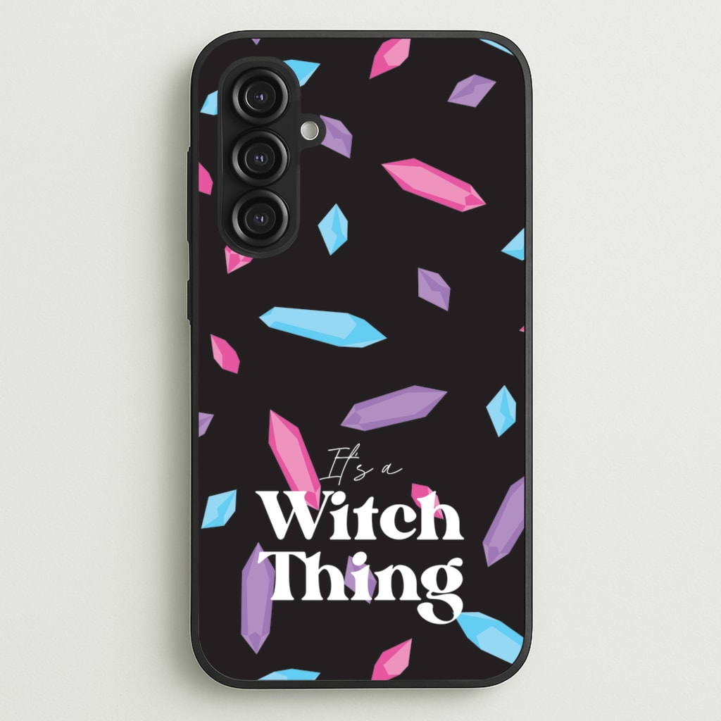 It's A Witch Thing Pattern - Goth Aesthetic Phone Case for Galaxy S23FE