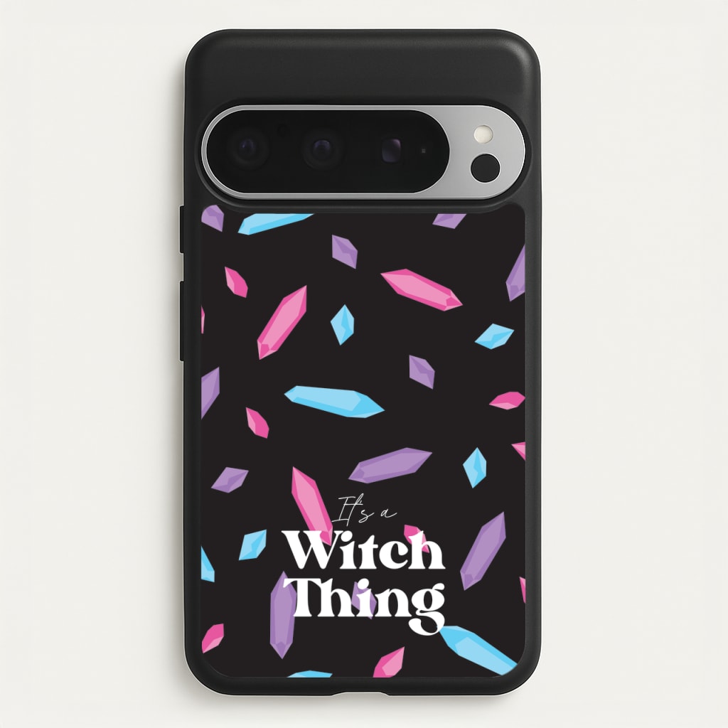 It's A Witch Thing Pattern - Goth Aesthetic Phone Case for Google Pixel 9 Pro XL