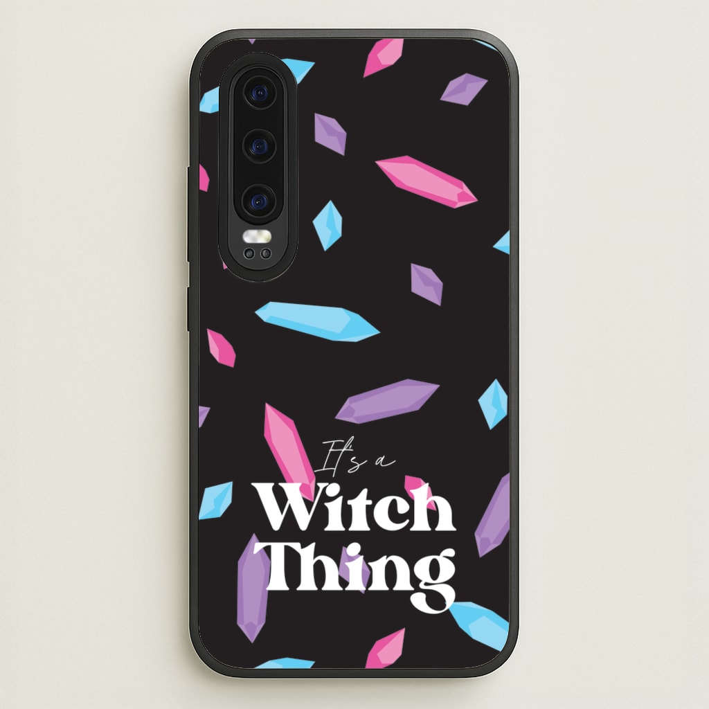 It's A Witch Thing Pattern - Goth Aesthetic Phone Case for Huawei P30