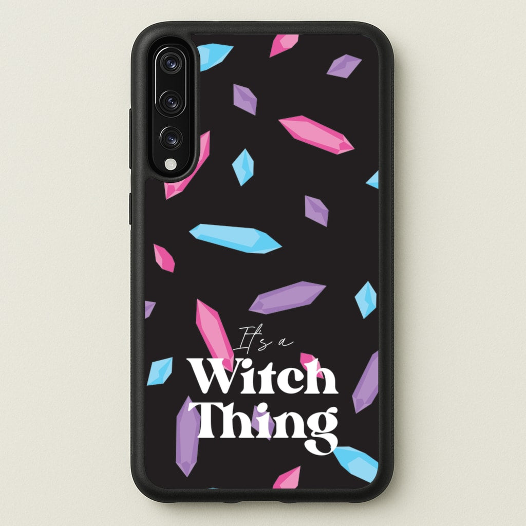 It's A Witch Thing Pattern - Goth Aesthetic Phone Case for Huawei P20 Pro