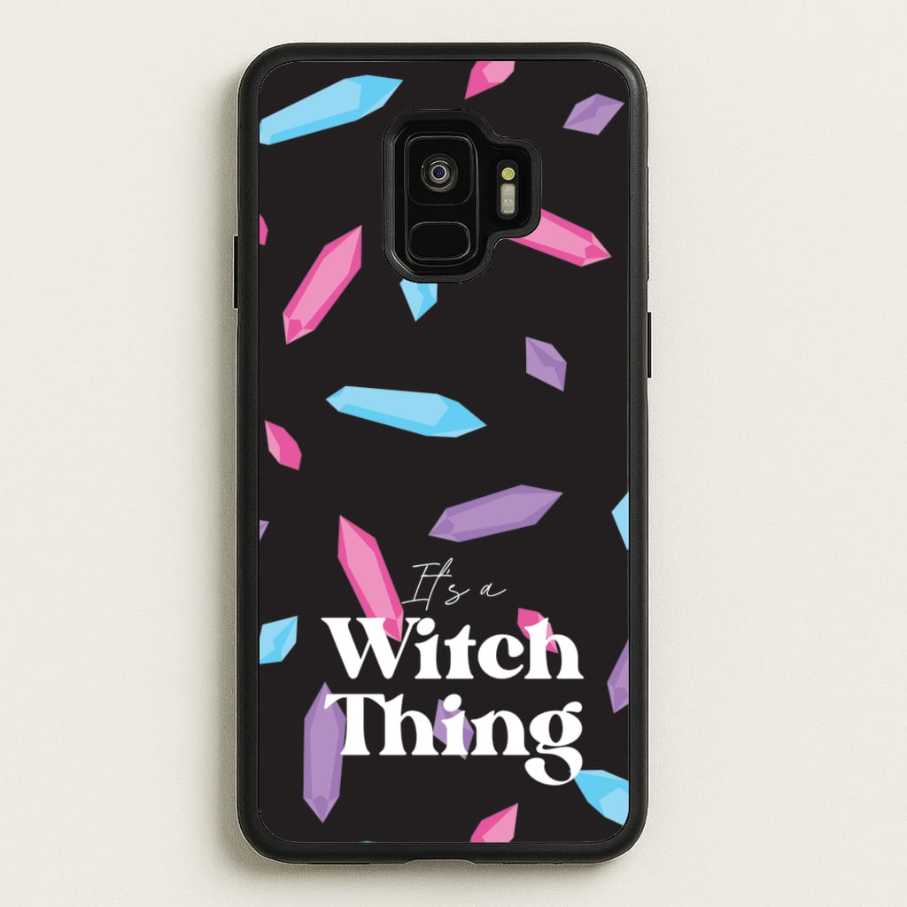 It's A Witch Thing Pattern - Goth Aesthetic Phone Case for Galaxy S9