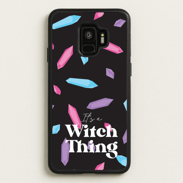 It's A Witch Thing Pattern - Goth Aesthetic Phone Case for Galaxy S9