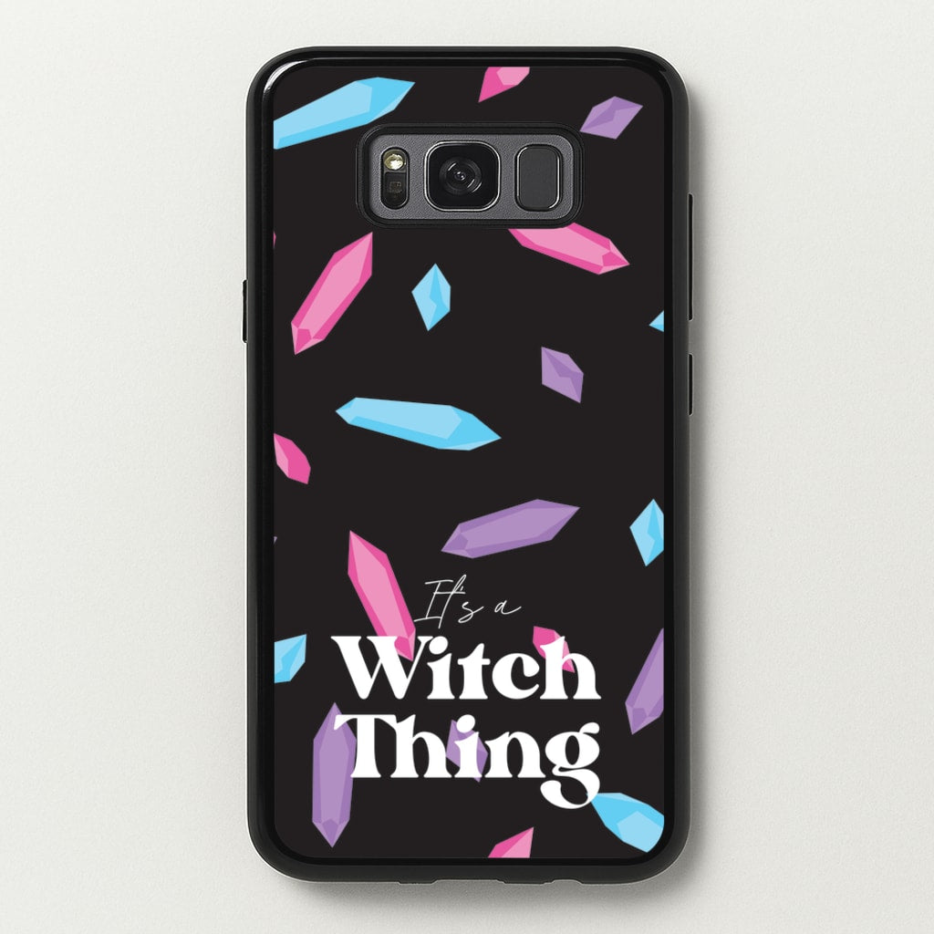 It's A Witch Thing Pattern - Goth Aesthetic Phone Case for Galaxy S8