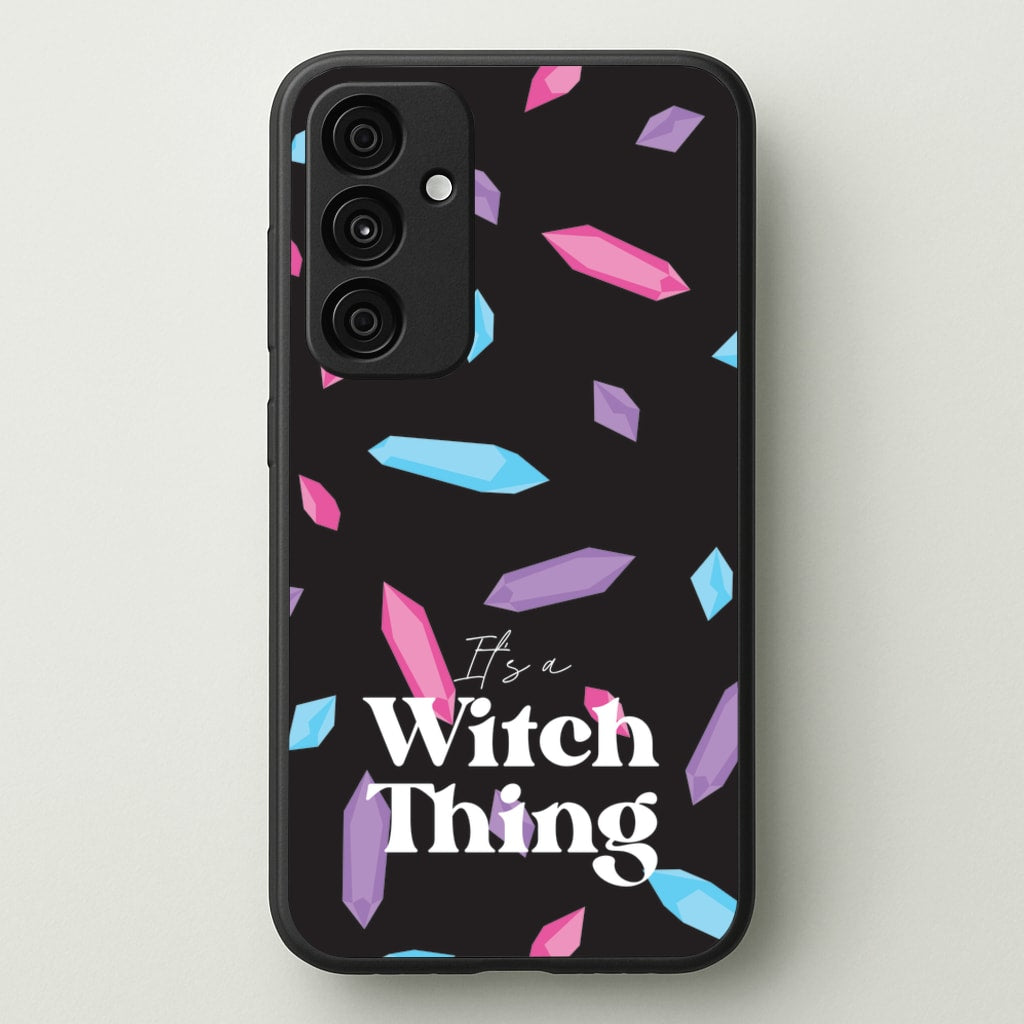 It's A Witch Thing Pattern - Goth Aesthetic Phone Case for Galaxy A55
