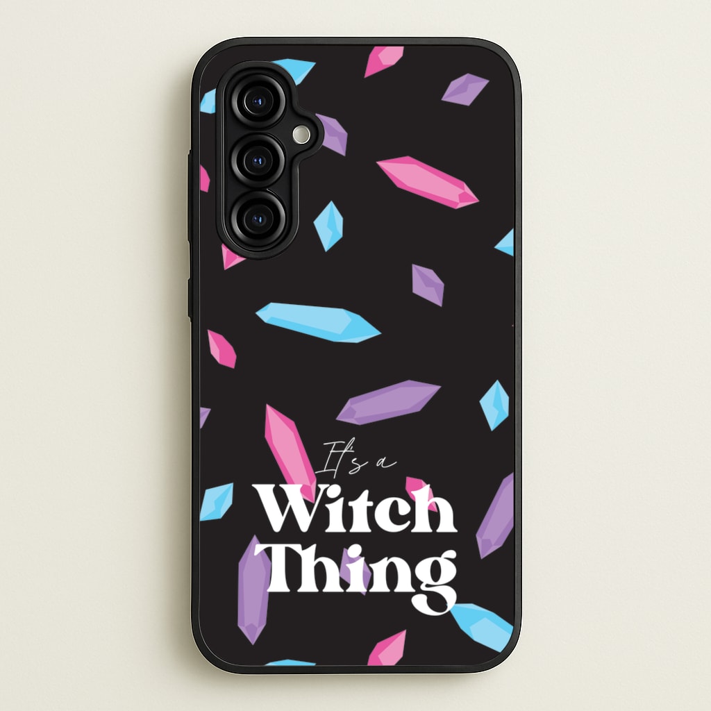 It's A Witch Thing Pattern - Goth Aesthetic Phone Case for Galaxy A54