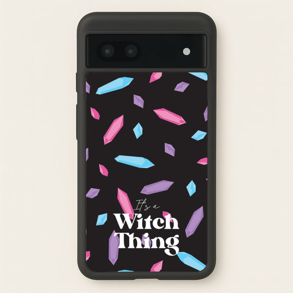 It's A Witch Thing Pattern - Goth Aesthetic Phone Case for Google Pixel 7a