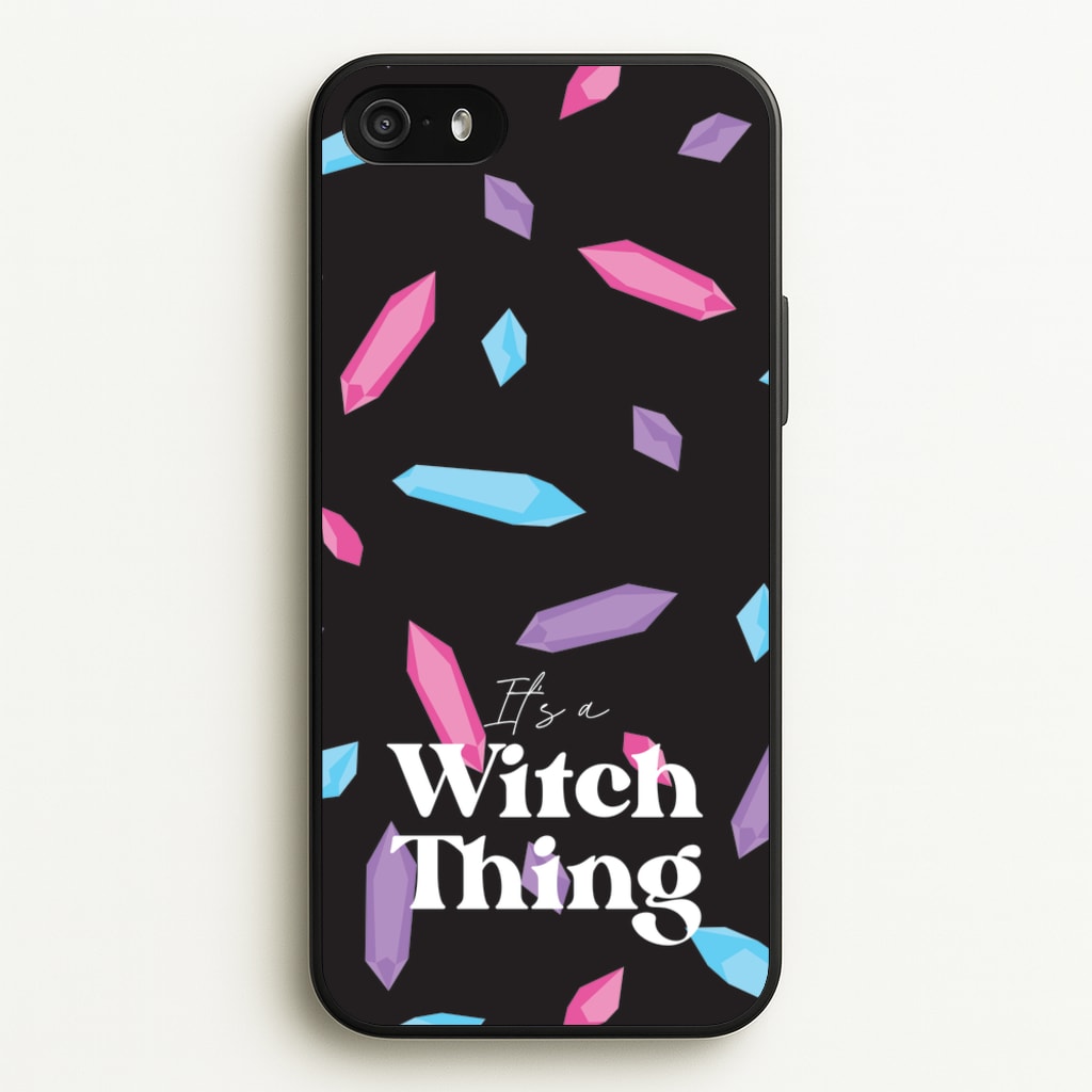 It's A Witch Thing Pattern - Goth Aesthetic Phone Case for iPhone 5 / 5s / SE 2016