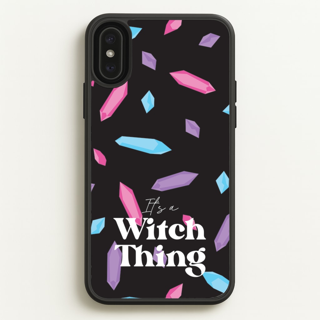 It's A Witch Thing Pattern - Goth Aesthetic Phone Case for iPhone XS Max
