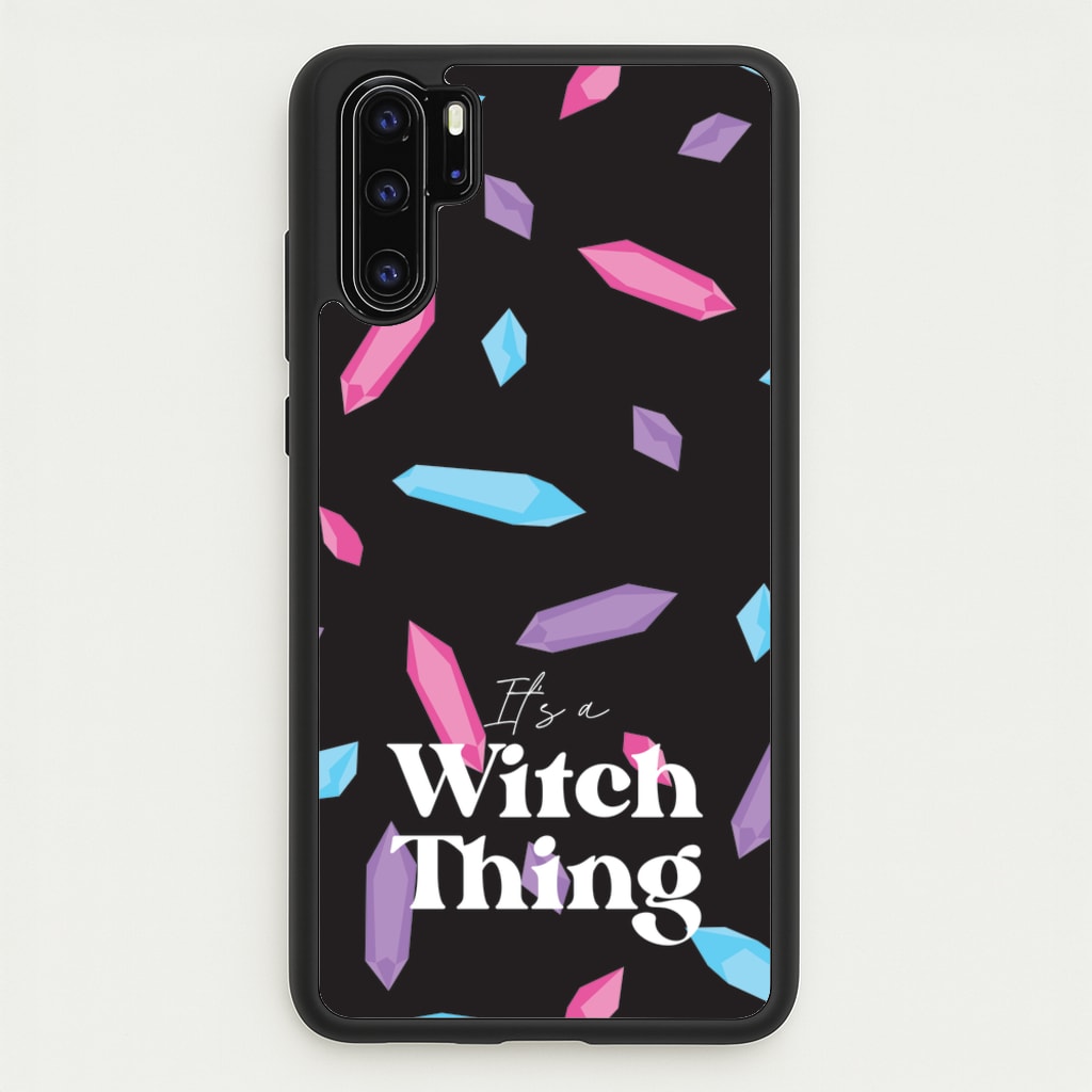 It's A Witch Thing Pattern - Goth Aesthetic Phone Case for Huawei P30 Pro