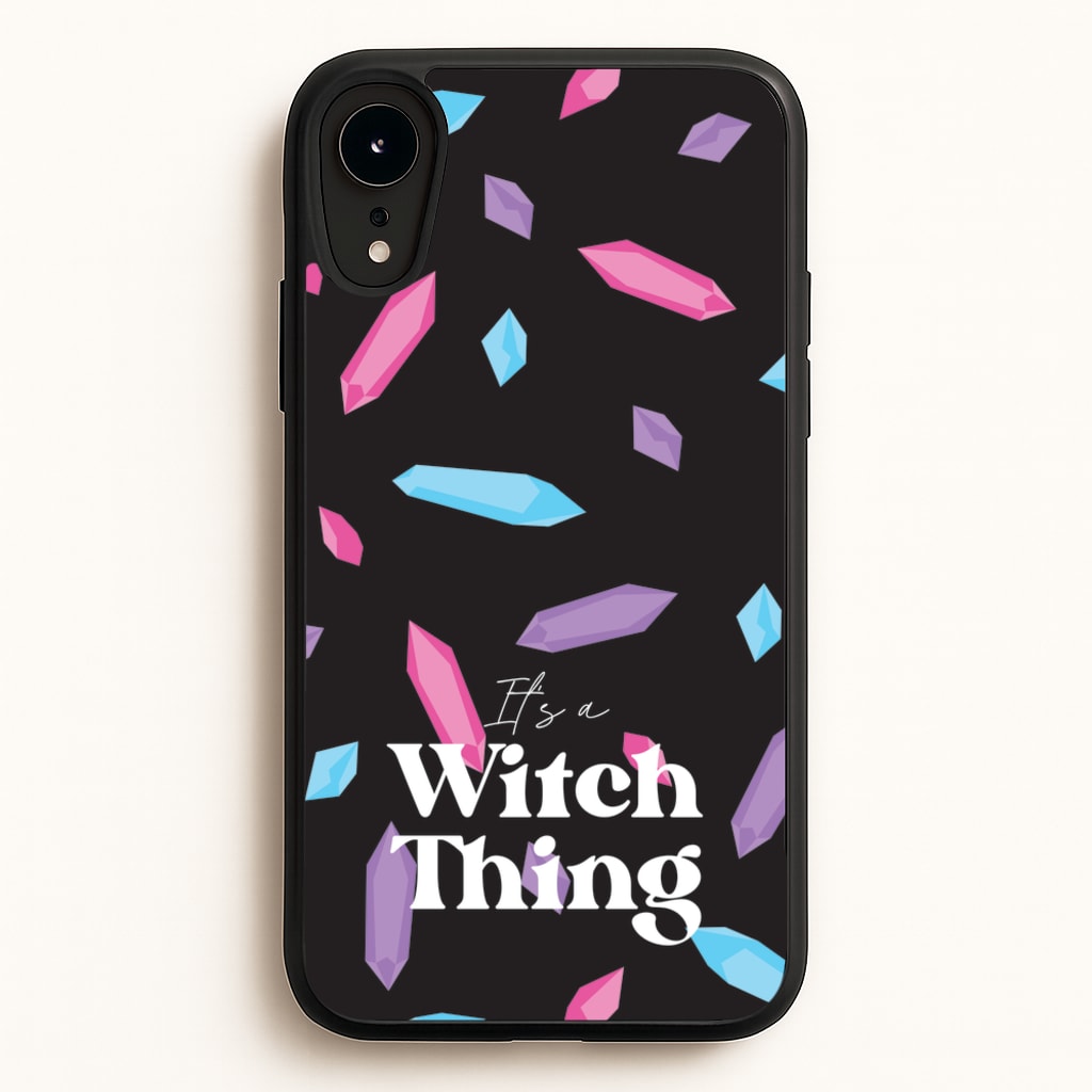It's A Witch Thing Pattern - Goth Aesthetic Phone Case for iPhone XR