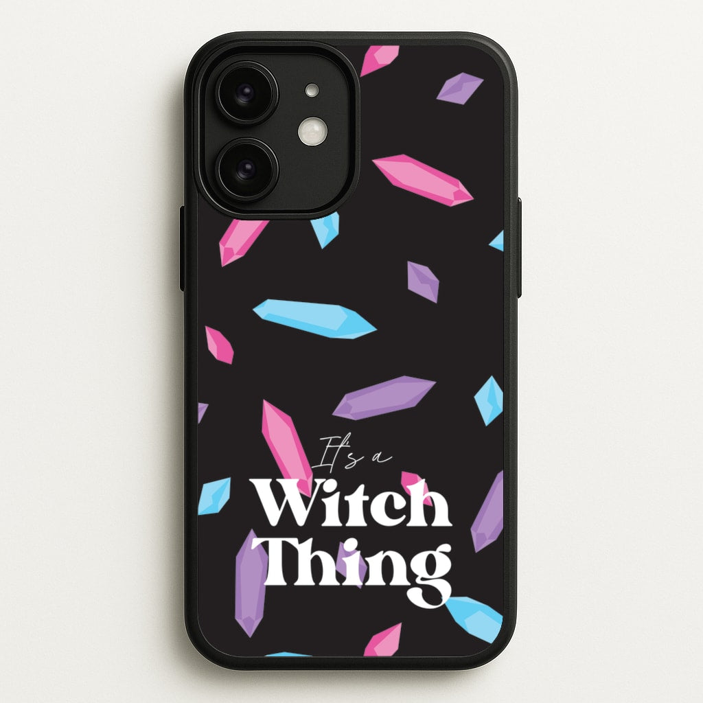 It's A Witch Thing Pattern - Goth Aesthetic Phone Case for iPhone 11