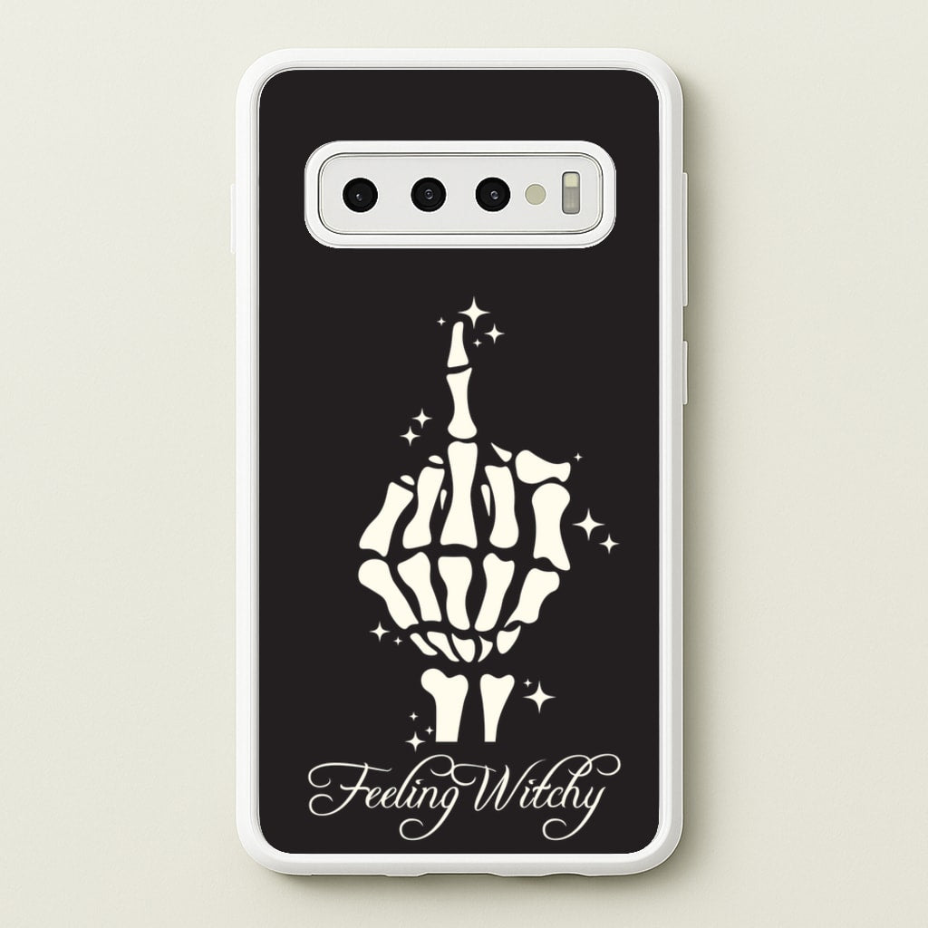 Feeling Witchy - Goth Aesthetic Phone Case for Galaxy S10