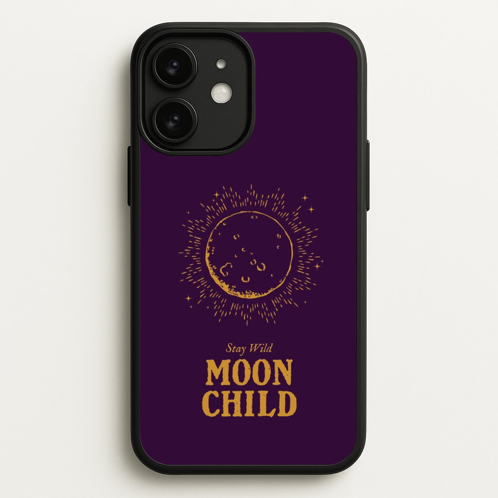 Stay Wild, Moon Child - Goth Aesthetic Phone Case for iPhone 11