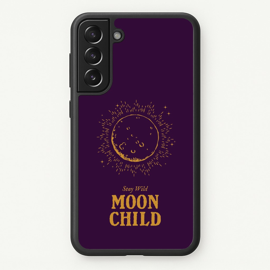Stay Wild, Moon Child - Goth Aesthetic Phone Case for Galaxy S21FE