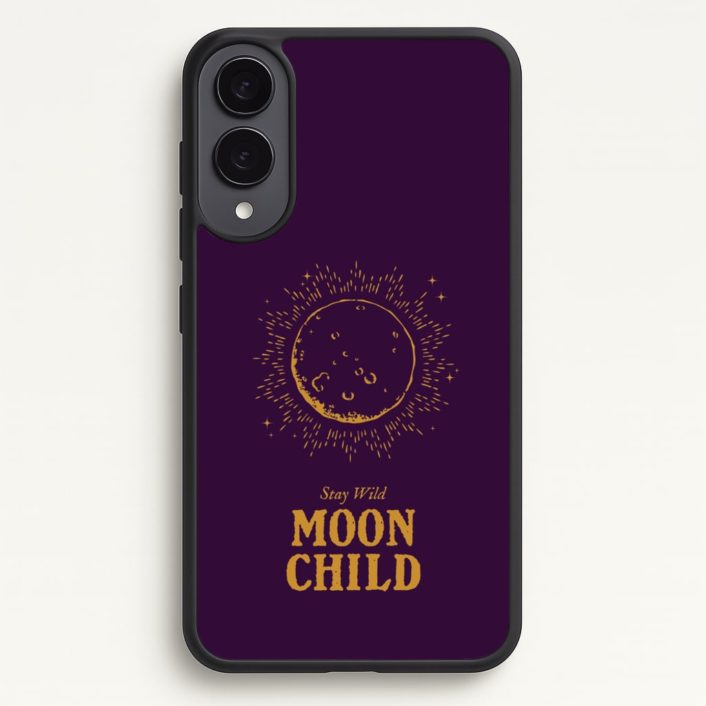 Stay Wild, Moon Child - Goth Aesthetic Phone Case for Galaxy S25 Edge